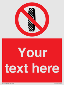 Custom Do Not Change Grinding Wheel Sign